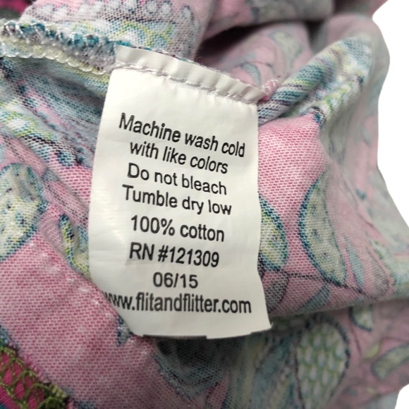 Girl’s flit & flitter dress / tunic size 4 pink and teal color - Picture 7 of 9